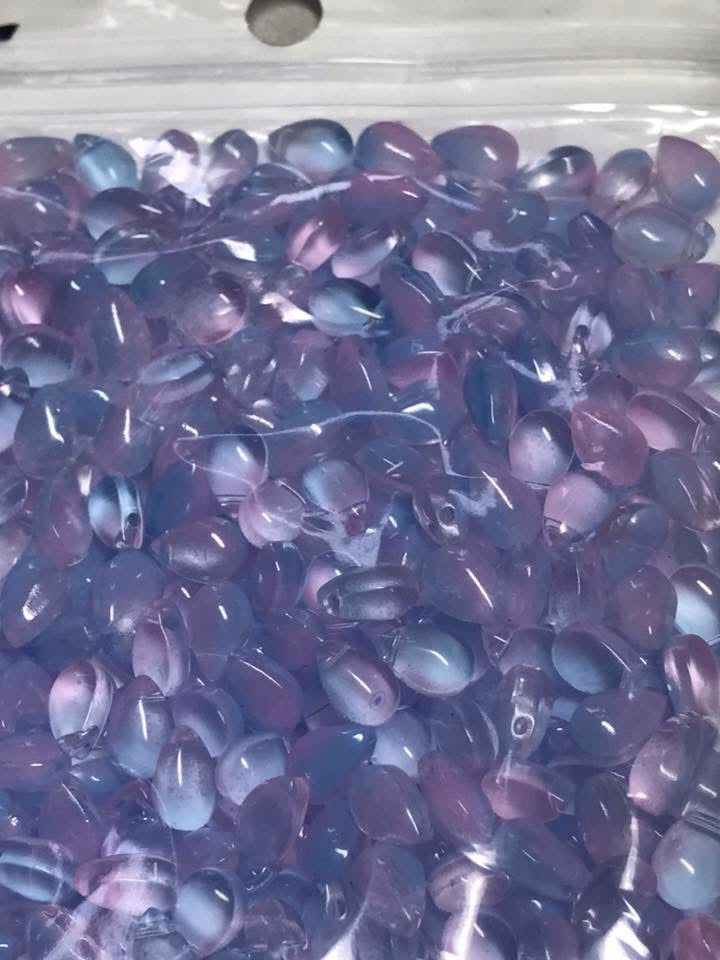 3cm glass water droplets with hole