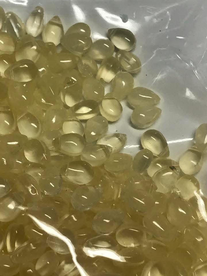 3cm glass water droplets with hole