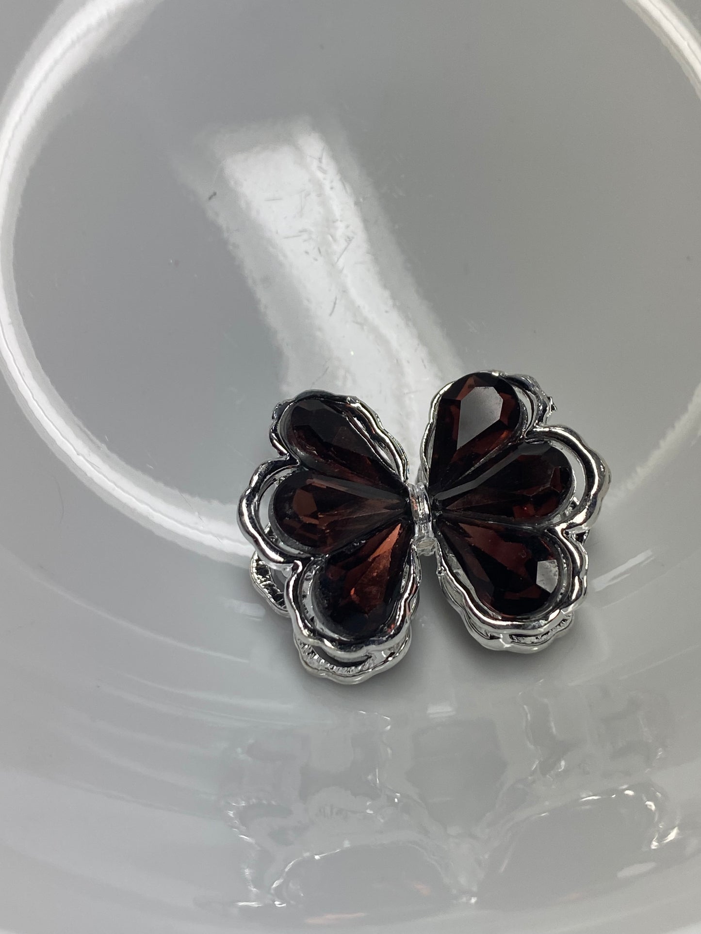 24mm 3D metal rhinestone bead