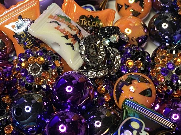 Halloween Razzle custom bead mix