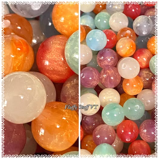 10mm mixed mica galaxy bead.