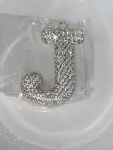 25mm AB glass rhinestone top quality letter pendant