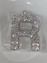 25mm AB glass rhinestone top quality letter pendant