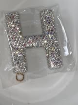 25mm AB glass rhinestone top quality letter pendant