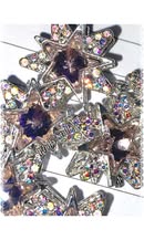 18mm absolutely perfect rhinestone and gem metal star beads