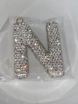 25mm AB glass rhinestone top quality letter pendant