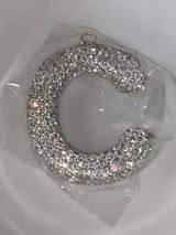 25mm AB glass rhinestone top quality letter pendant