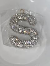 25mm AB glass rhinestone top quality letter pendant