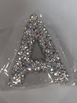 25mm AB glass rhinestone top quality letter pendant