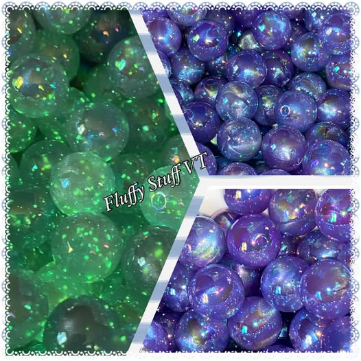16mm glow in the dark/sky luminous beads