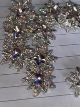 18mm absolutely perfect rhinestone and gem metal star beads