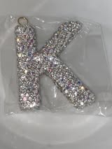 25mm AB glass rhinestone top quality letter pendant