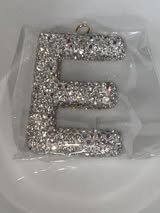 25mm AB glass rhinestone top quality letter pendant