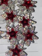 18mm absolutely perfect rhinestone and gem metal star beads