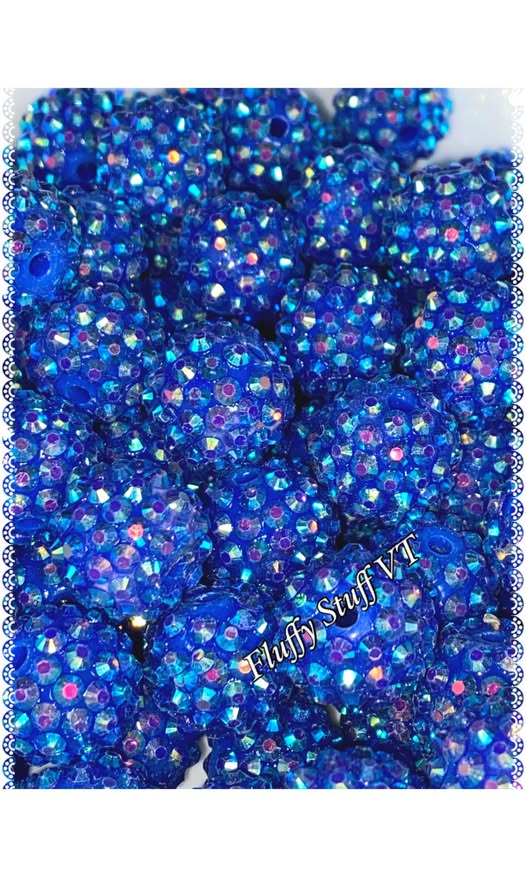 16mm ab Bluesky acrylic rhinestone beads