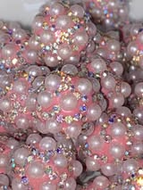 16mm high quality pearl and glass rhinestone beads