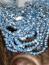 4mm hex cut chromed glass beads. Absolutely show stopping