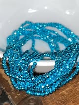 4mm hex cut chromed glass beads. Absolutely show stopping