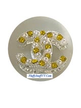 16mm CC rhinestone and metal beads.