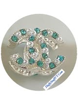 16mm CC rhinestone and metal beads.