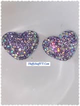 18mm glass rhinestone hearts