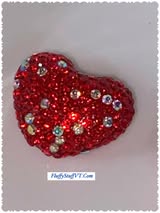 18mm glass rhinestone hearts