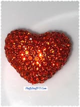 18mm glass rhinestone hearts