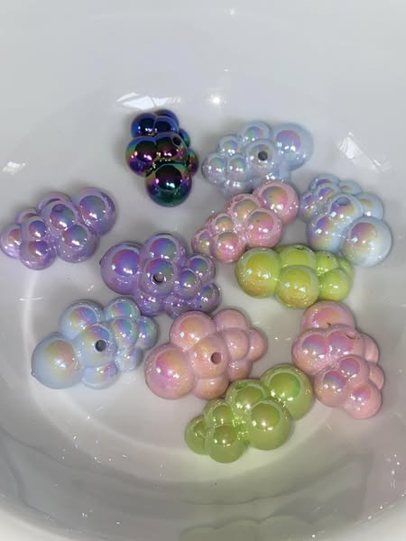 15mm uv coated bath bubbles or cloud you decide.