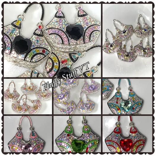 32mm fancy rhinestone purse.
