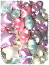 16mm round, 18mm heart, 23mm star.