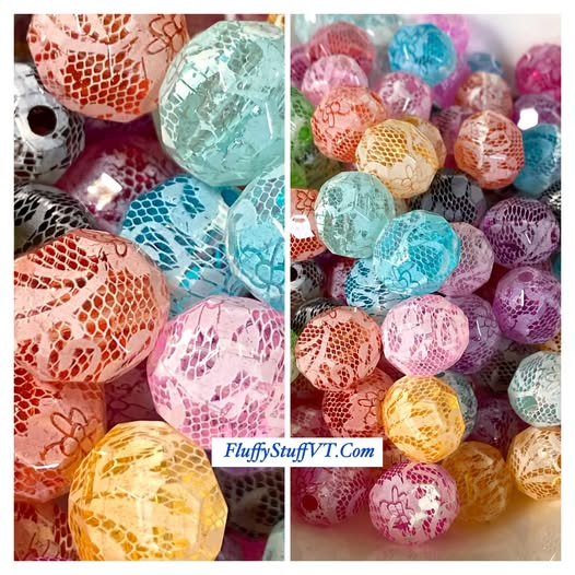 14mm lace oblong hex bright mix