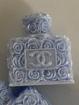 28mm cc perfume bottle bead with flower engraving.