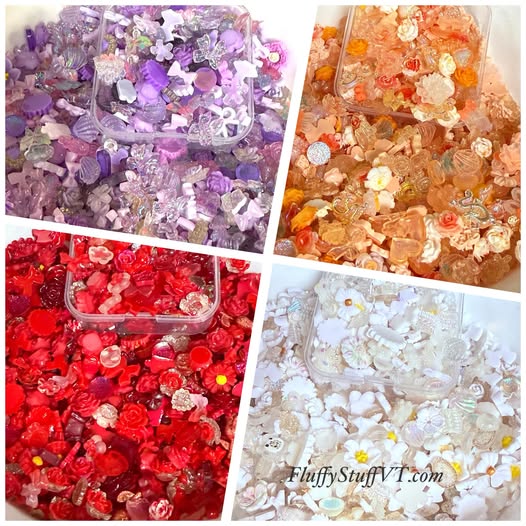 Mixed variety nail charms