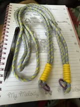 Robe cross body strap with circle clips for phone or tumbler
