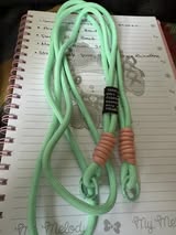 Robe cross body strap with circle clips for phone or tumbler