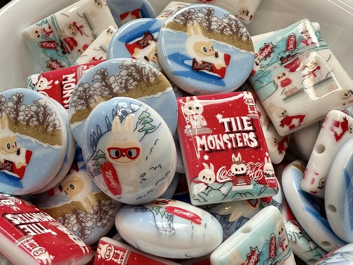 28mm lububu monsters bead