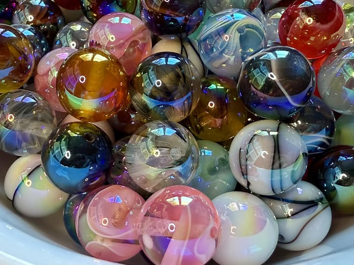 16mm absolutely beautiful marble/clear