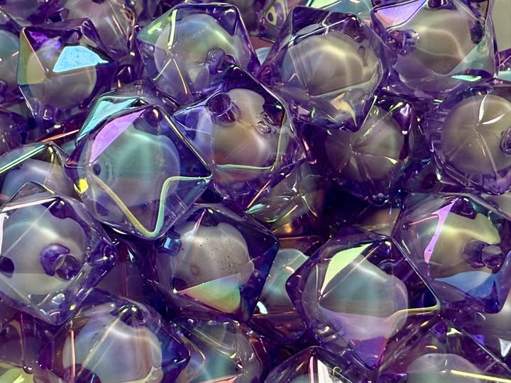 16mm double layer hex bead