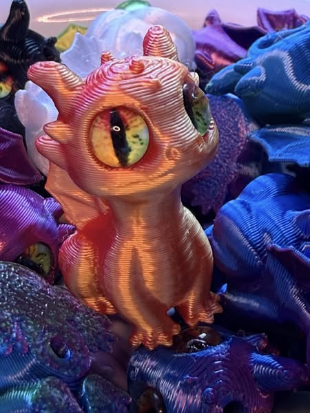 3D hyper realistic dragon bead.