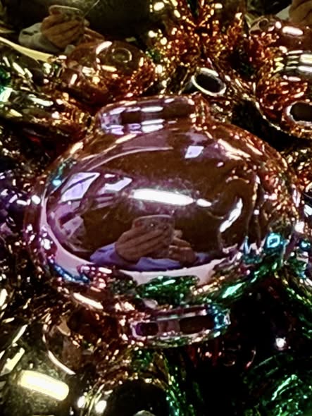 20mm metallic color paper lantern large 3D focal beads