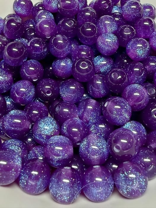 12mm purple galaxy bead fits pens