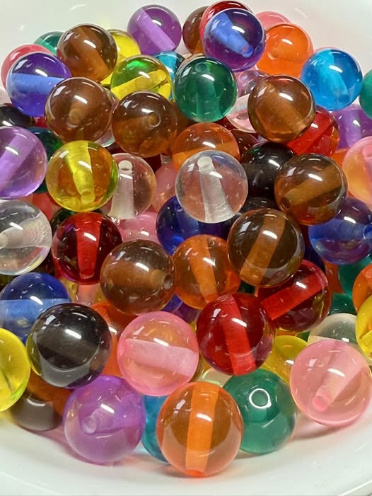 16mm bright jelly mixed beads