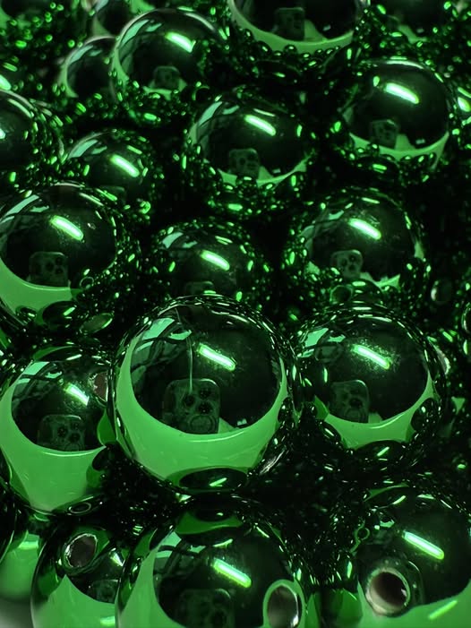 14mm metallic color bead