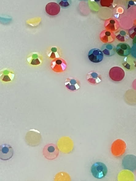 3mm acrylic rhinestones with ab coating