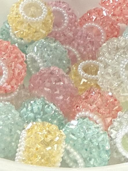 18mm rock candy sparkling beads
