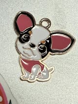 Enamel paint and metal pendant charms