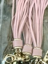 4.5" faux leather tassels