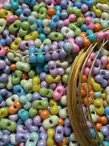 2mm Glass Peanut bead mix