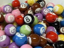 16mm Pool ball beads