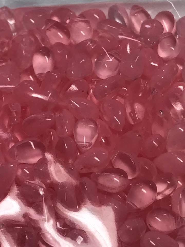 3cm glass water droplets with hole